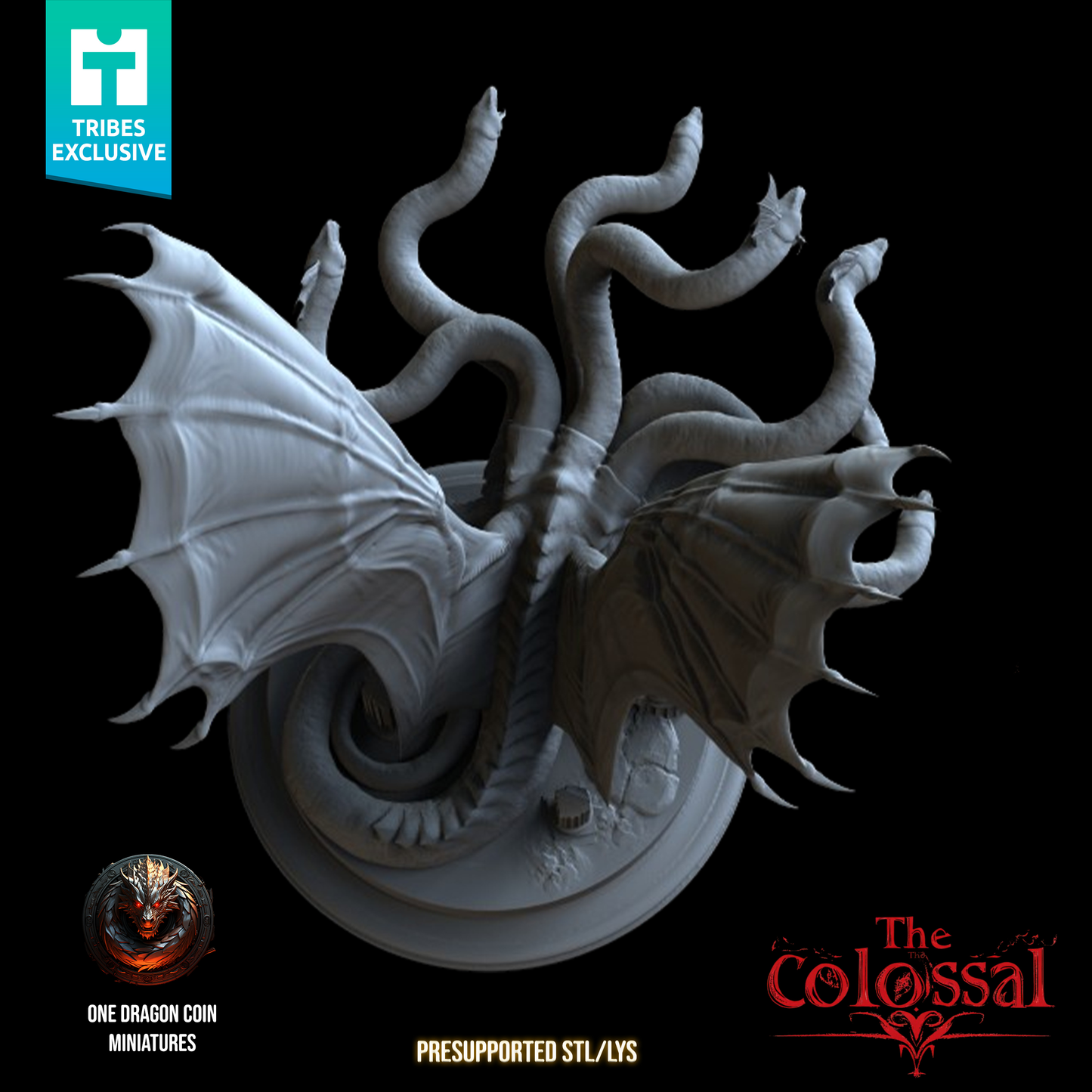 Hidra - Miniatura colosal (Variantes de pose con y sin alas)