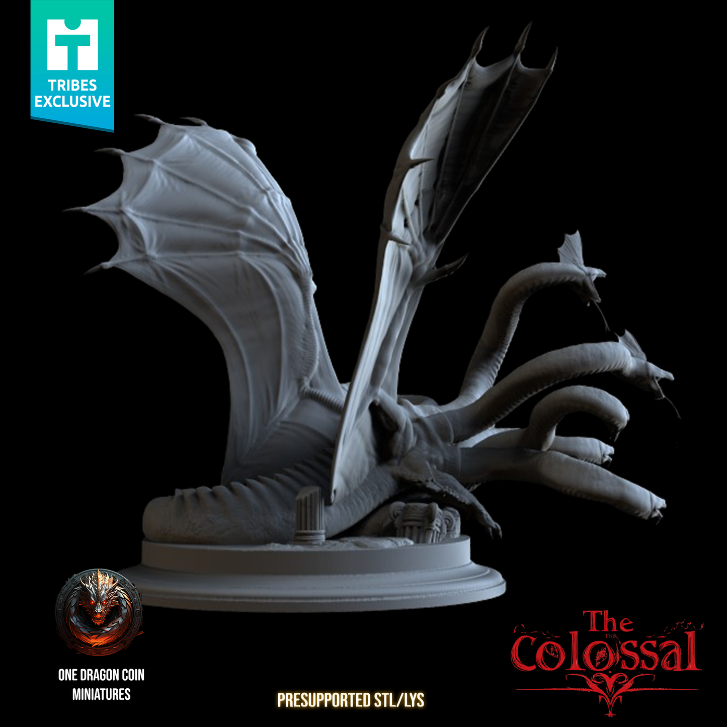 Hidra - Miniatura colosal (Variantes de pose con y sin alas)