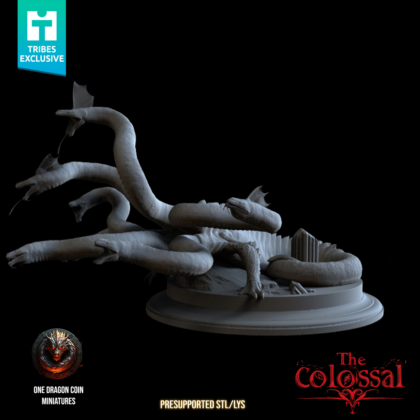 Hidra - Miniatura colosal (Variantes de pose con y sin alas)