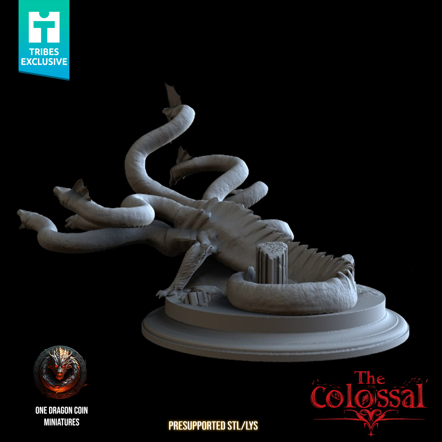 Hidra - Miniatura colosal (Variantes de pose con y sin alas)