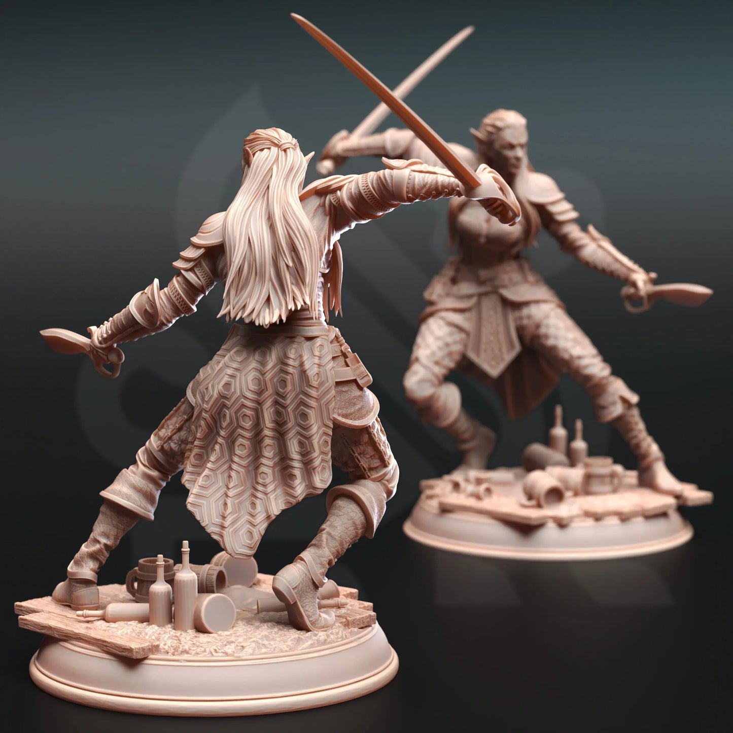 Hali Brookes - Water Elemi Rogue Resin Miniature