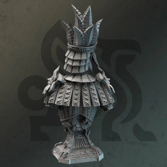 Earth Genasi Geomancer Bust - Ruby Silt