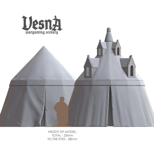 Medieval Large Round Tents – Wargaming Scenery