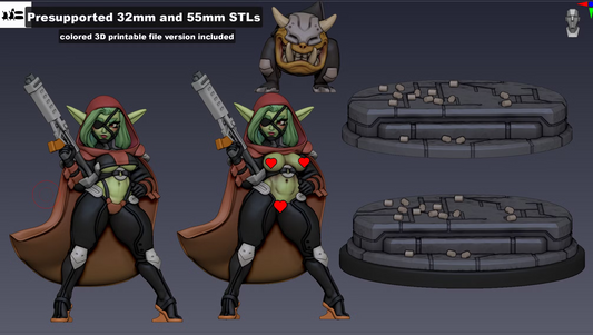 Vixxo Chrome Shot options showing SFW and NSFW body styles, Squibb companion, scale, and base configurations.