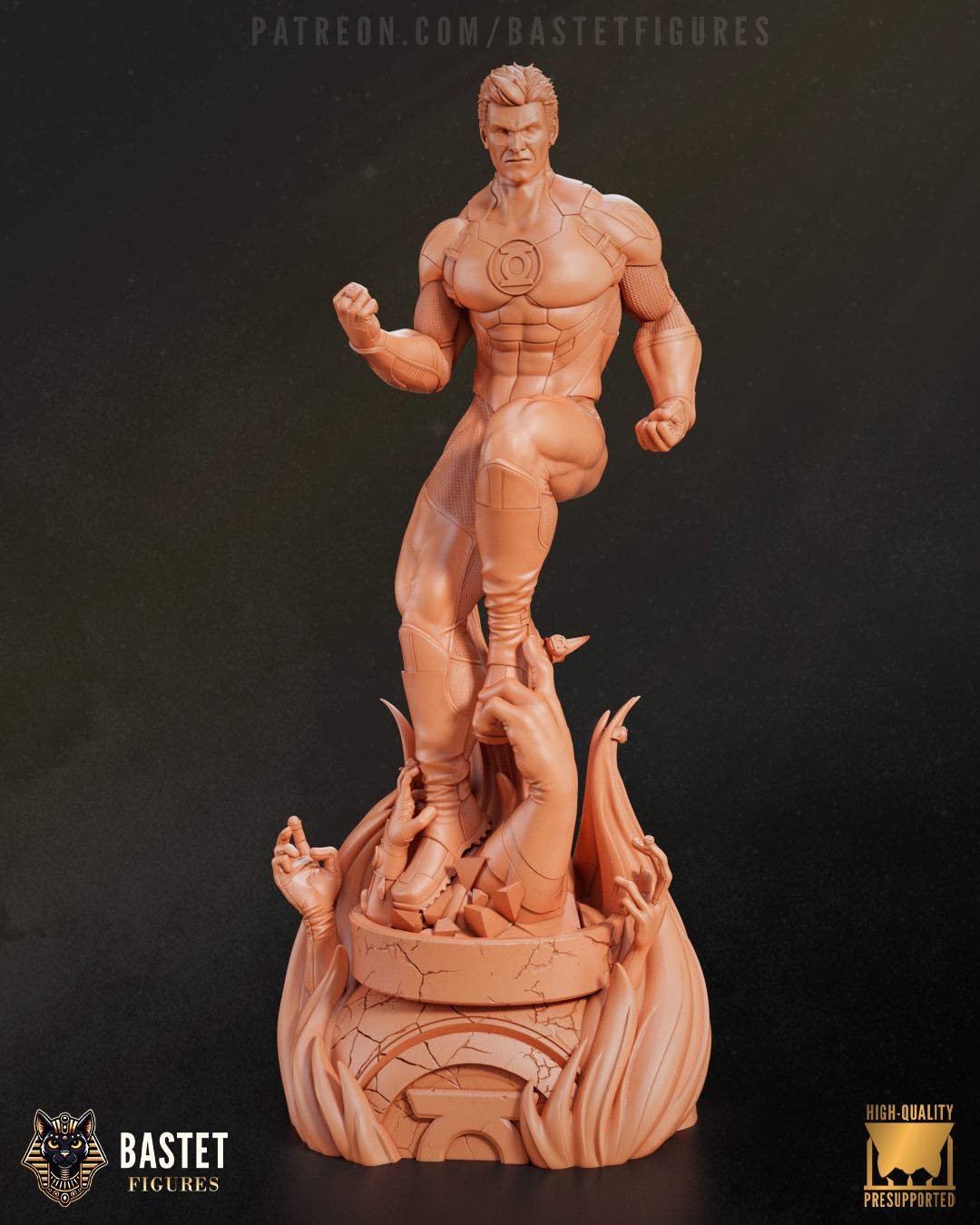 DC Comics Green Lantern 1:8 scale statue and bust resin fan art collectible with detailed sculpt