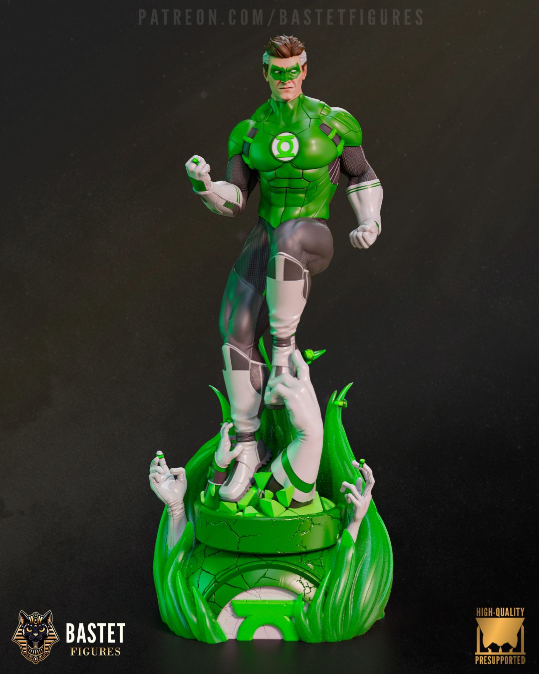 DC Comics Green Lantern 1:8 scale statue and bust resin fan art collectible with detailed sculpt