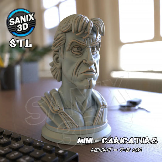 Rambo Bust Mini Caricature