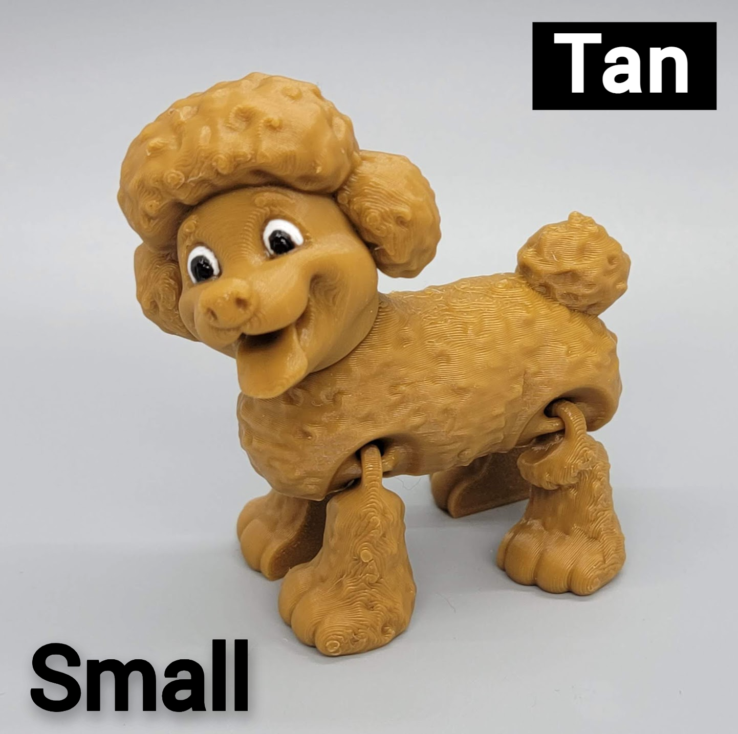 Ready to Ship Articulated Poodle Toy | 3D Printed | Sensory | Fidget