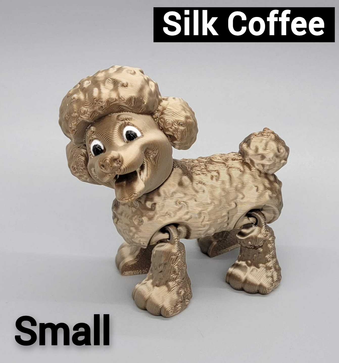 Ready to Ship Articulated Poodle Toy | 3D Printed | Sensory | Fidget