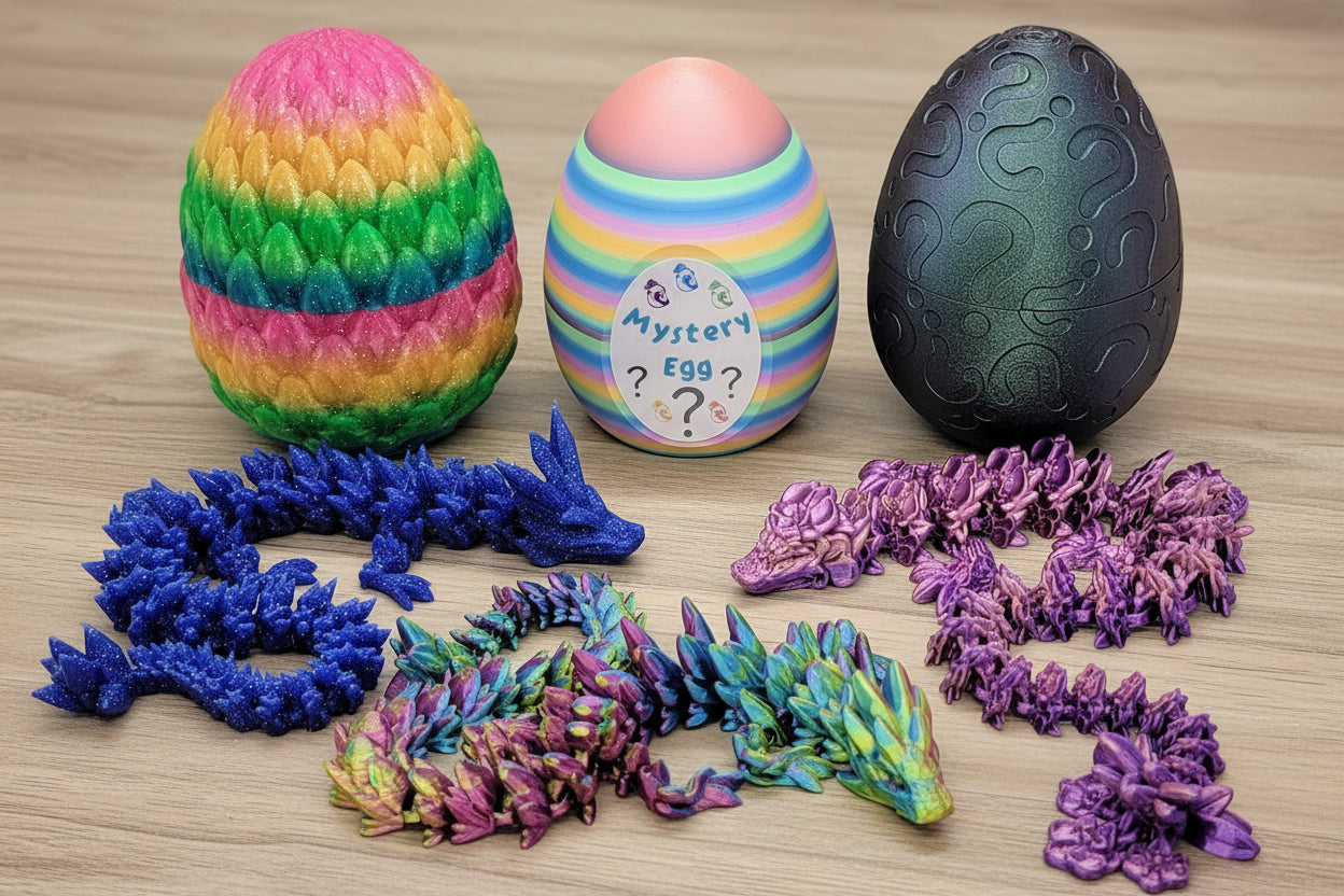 Mystery Dragon Eggs – Articulated 3D Printed Toy