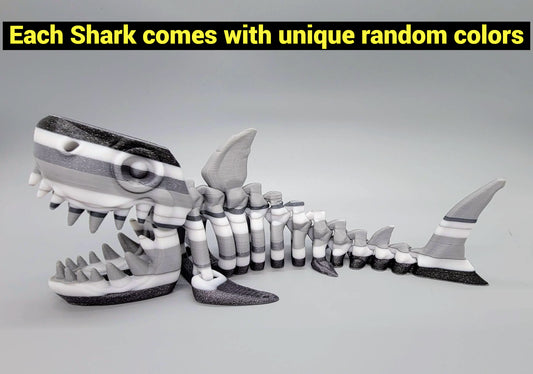 Ready to Ship Random Colors Skeleton Shark
