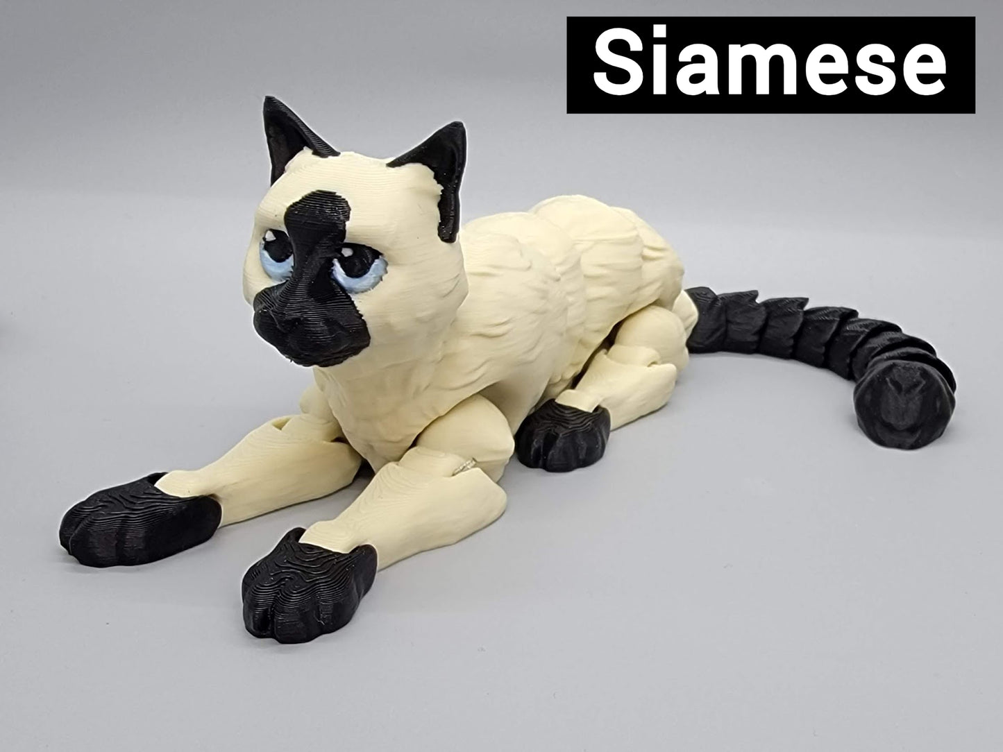3D Printed Flexi Cat Toy | Sensory Play | Available in 2 Sizes | Custom Colors
