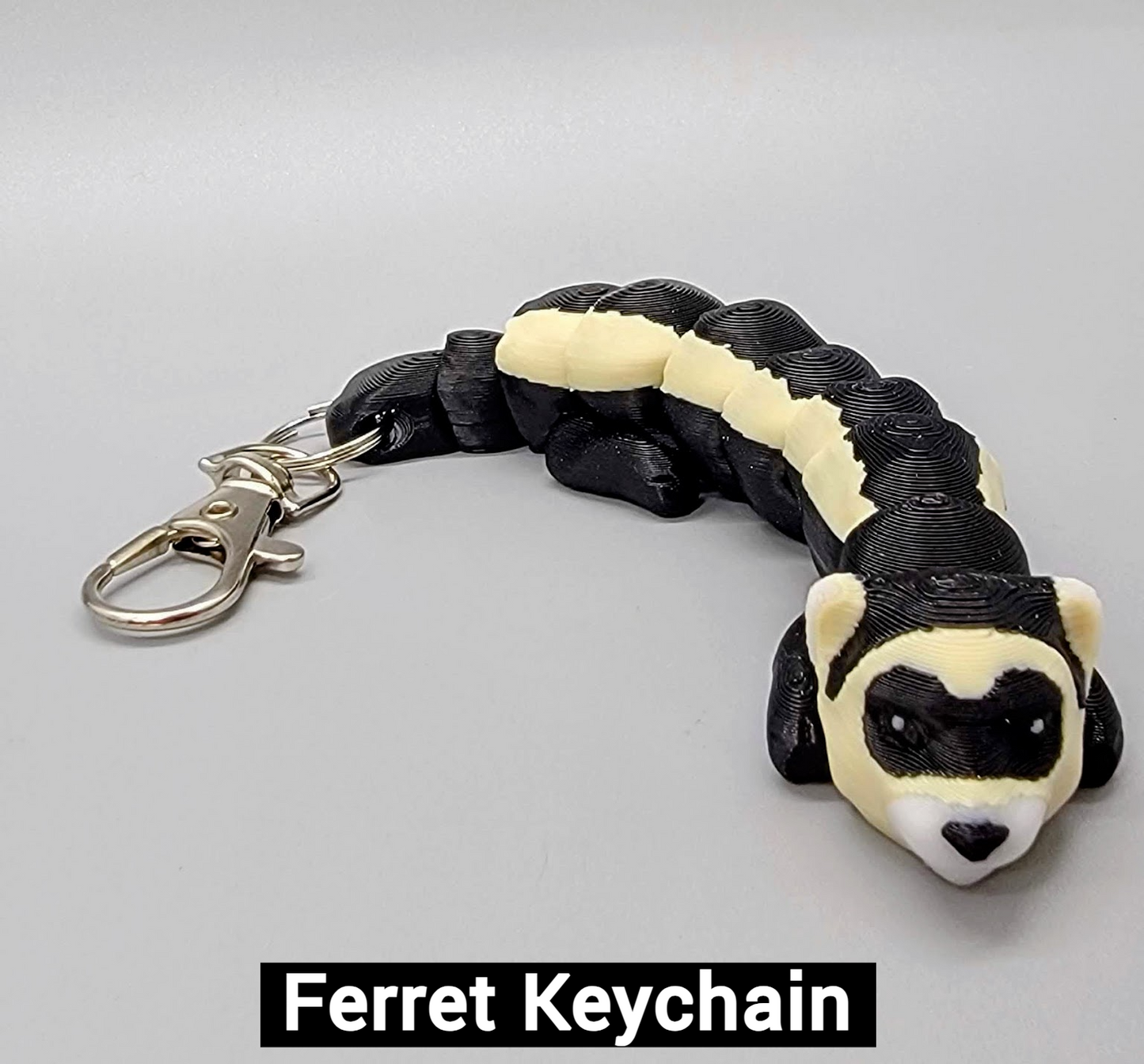 Mini Animal Toy or Keychain Set 1 | Sensory | Fidget | Ferret | Skunk | Otter