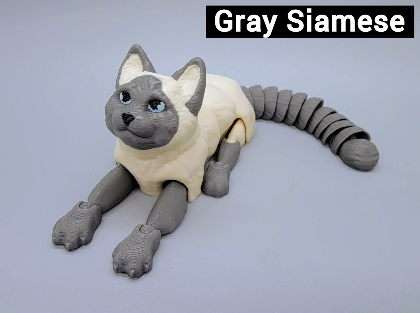 3D Printed Flexi Cat Toy | Sensory Play | Available in 2 Sizes | Custom Colors