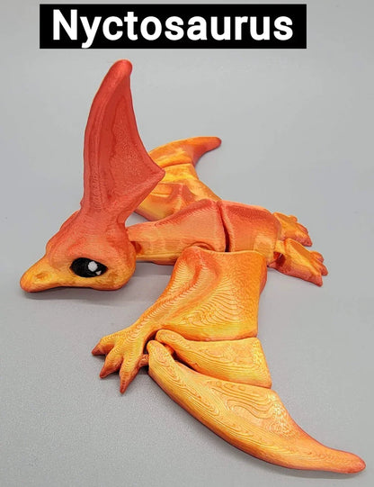 Flappy Pterodactyl & Nyctosaurus Toys