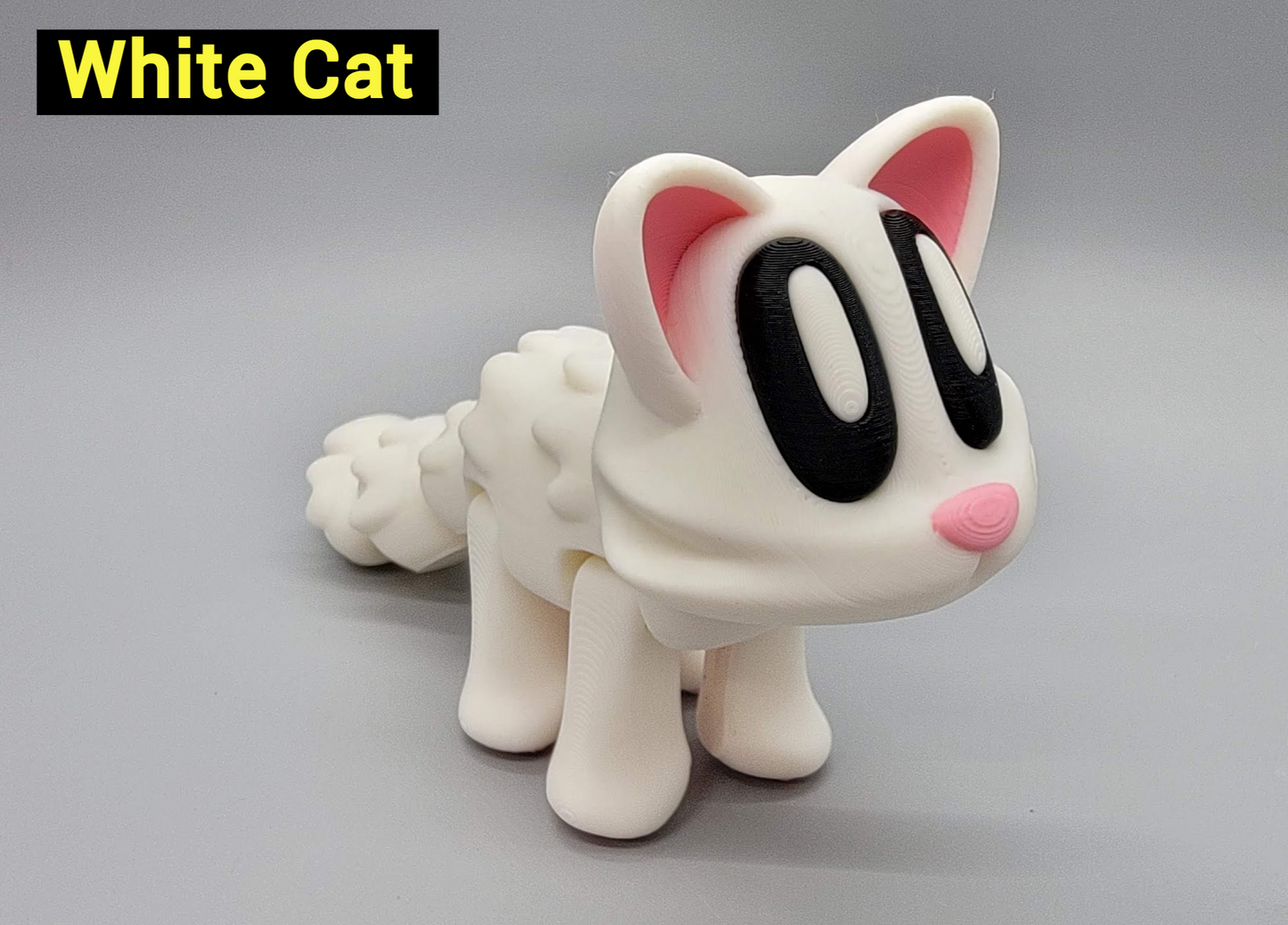 Blob Cat Magnetic Toy with Fish