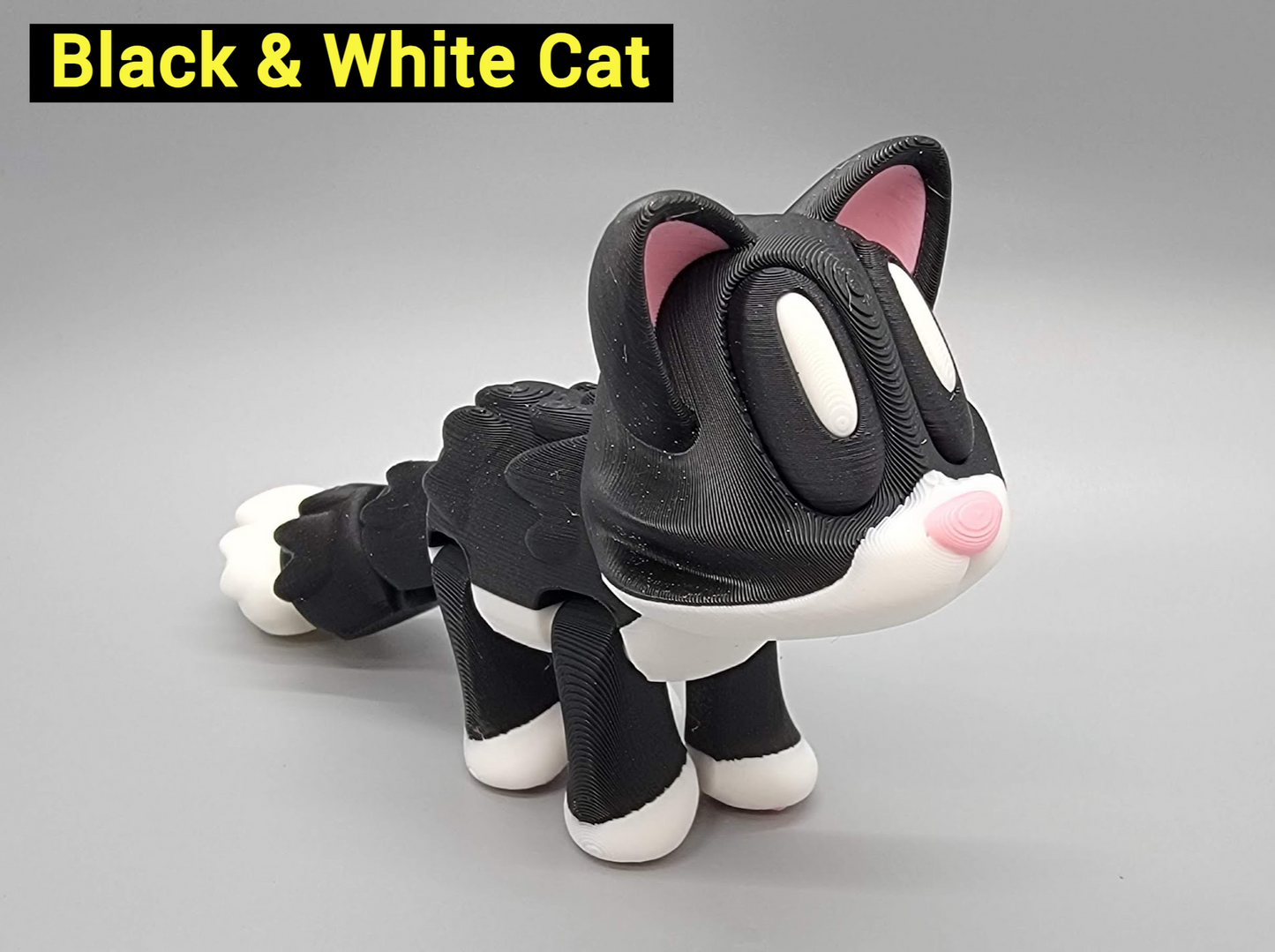 Blob Cat Magnetic Toy with Fish