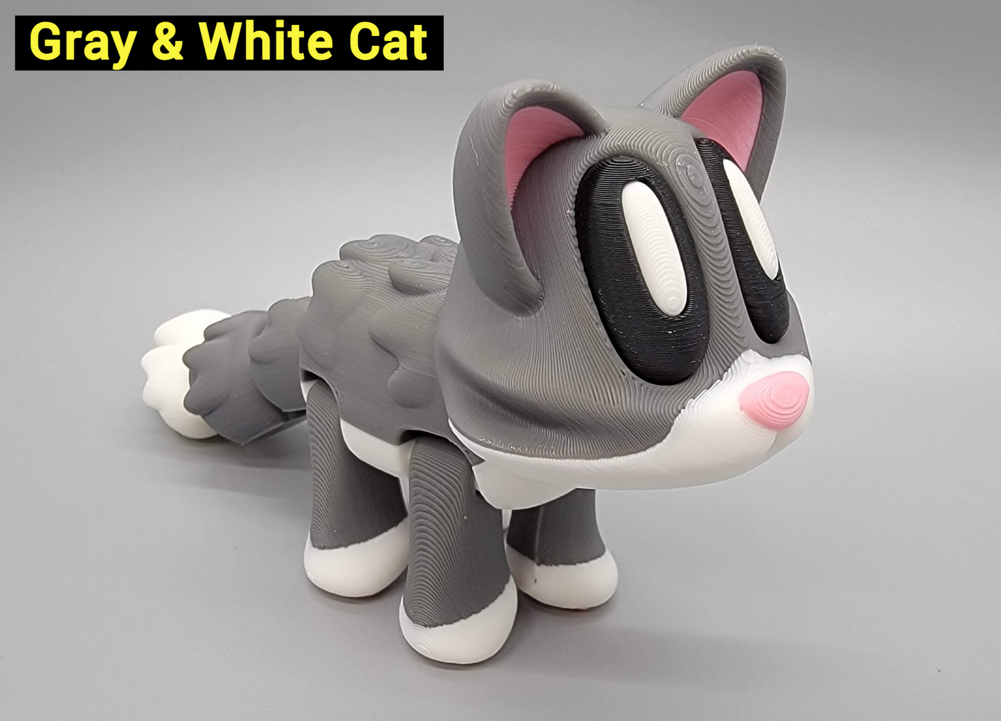 Blob Cat Magnetic Toy with Fish