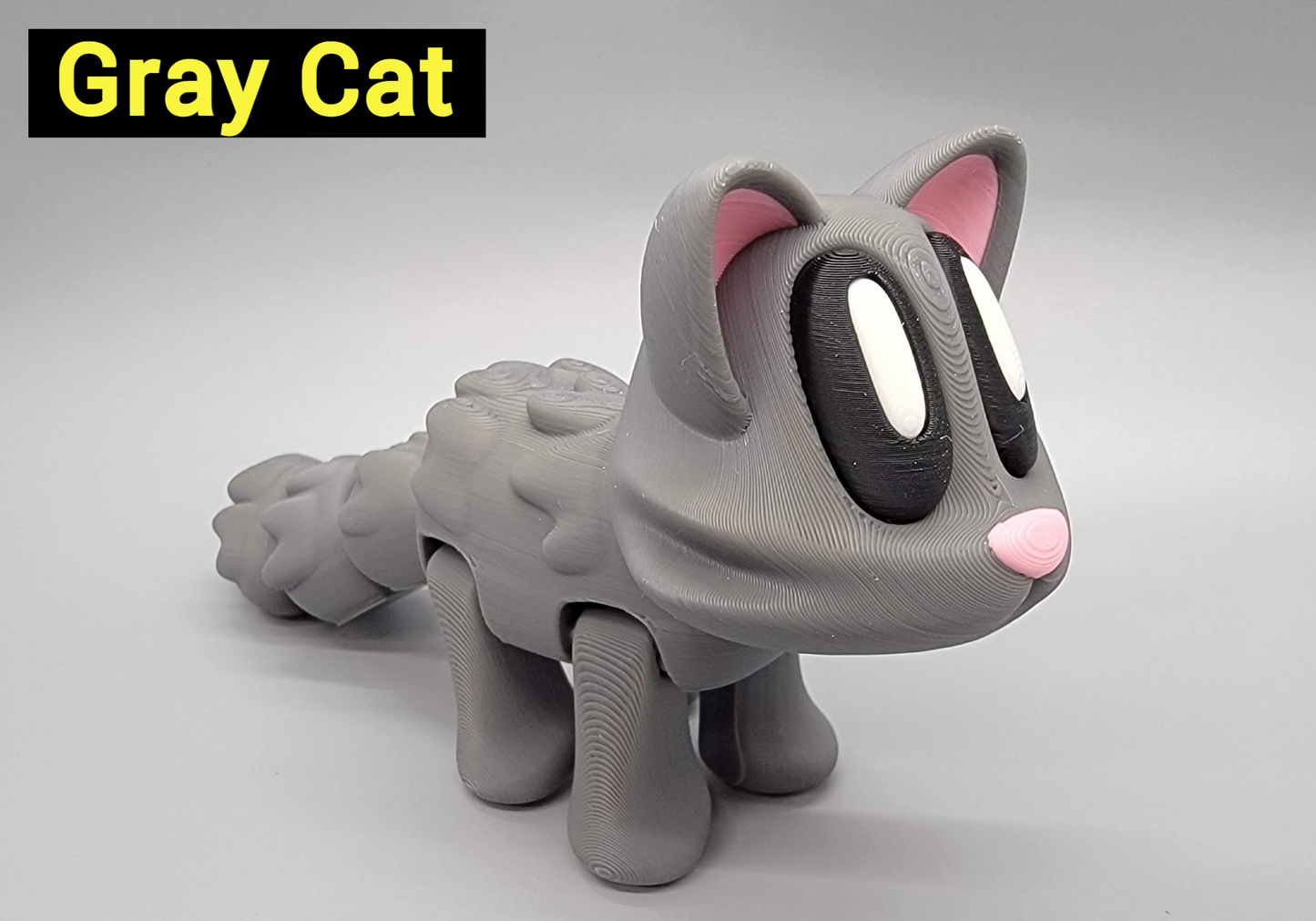 Blob Cat Magnetic Toy with Fish