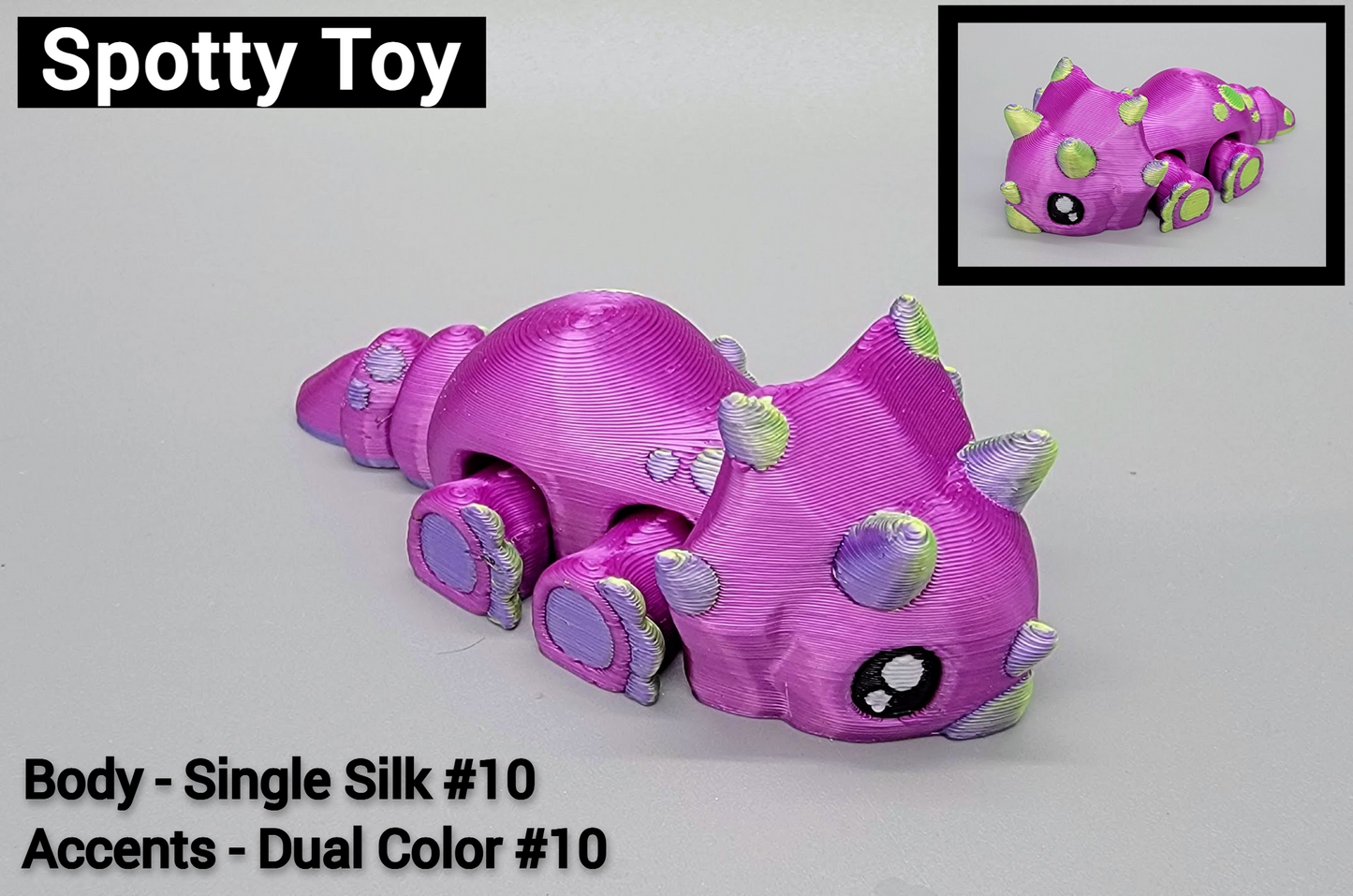 Custom Baby Triceratops Dino Toy | Flexi | Fidget | 3D printed | Articulated