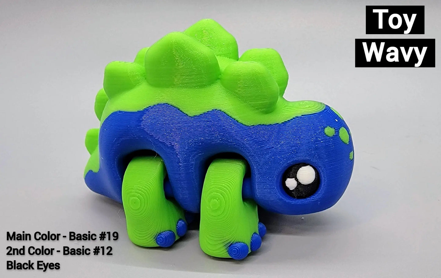 Baby Stegosaur – 3D Printed Toy or Keychain