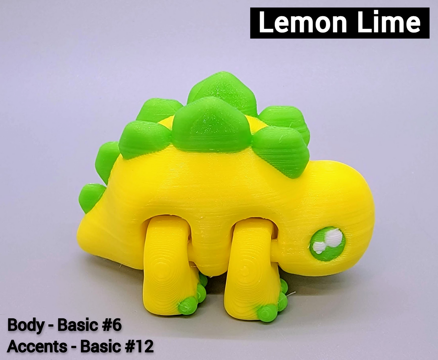 Juguete de dinosaurio triceratops bebé personalizado | Flexible | Fidget | Impreso en 3D | Articulado