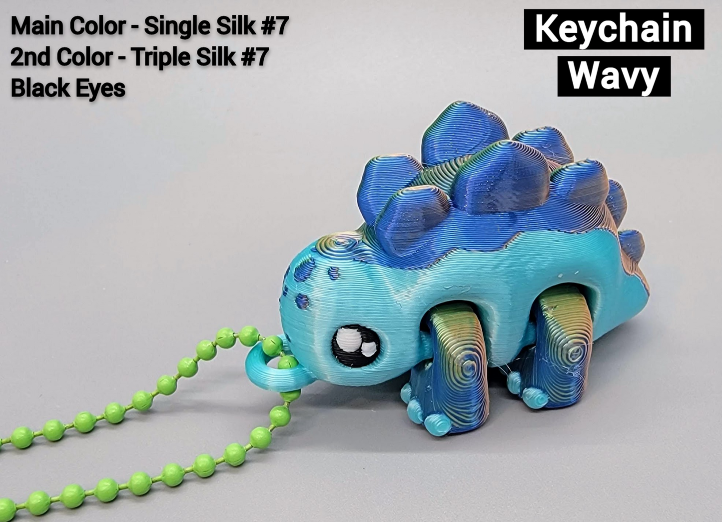 Juguete de dinosaurio triceratops bebé personalizado | Flexible | Fidget | Impreso en 3D | Articulado