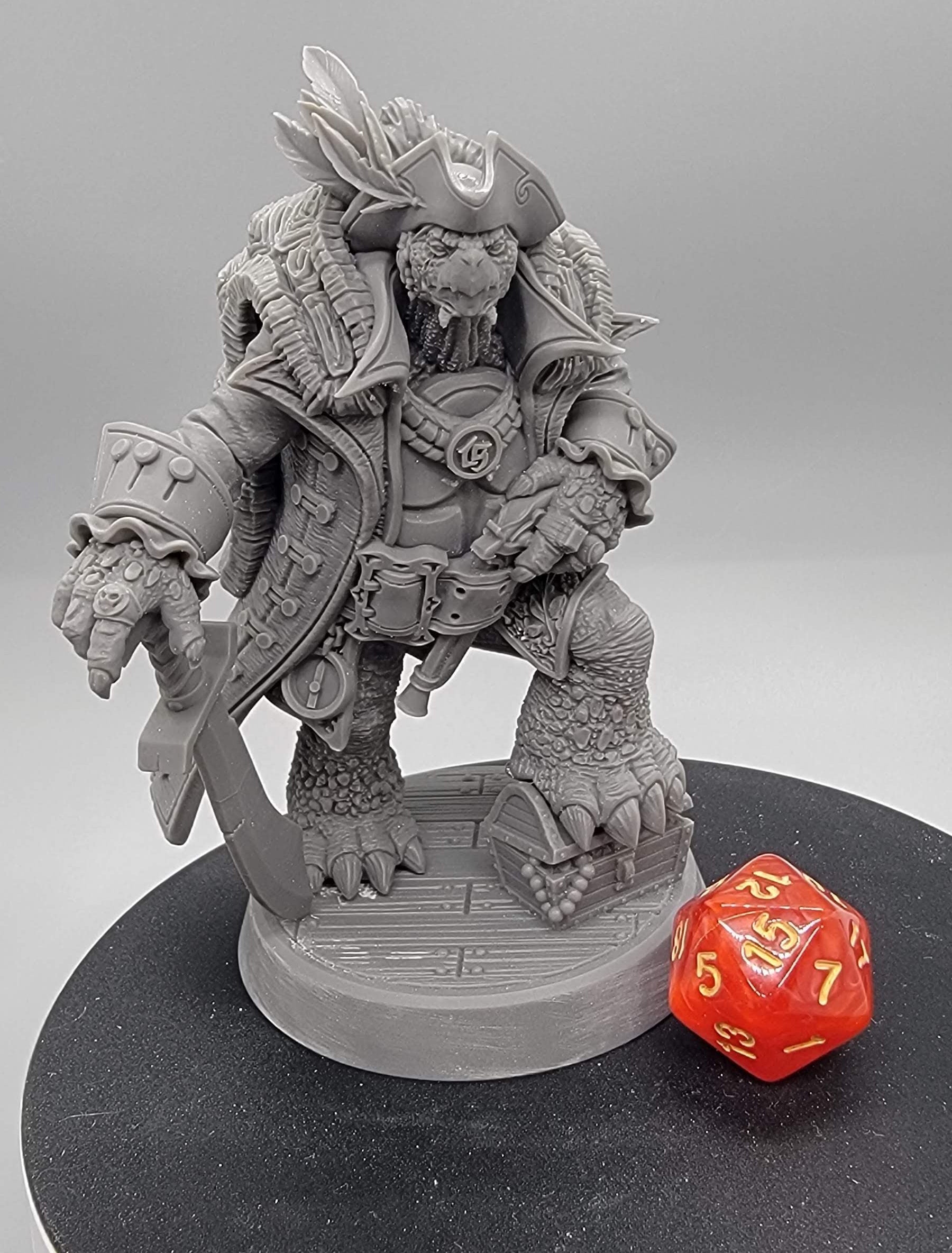 75mm Assembled Option of Krog in gray resin