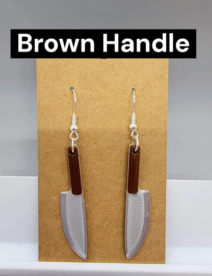 Cutting Edge Knife Earrings
