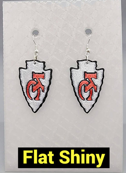 KC Chiefs Arrow Earrings
