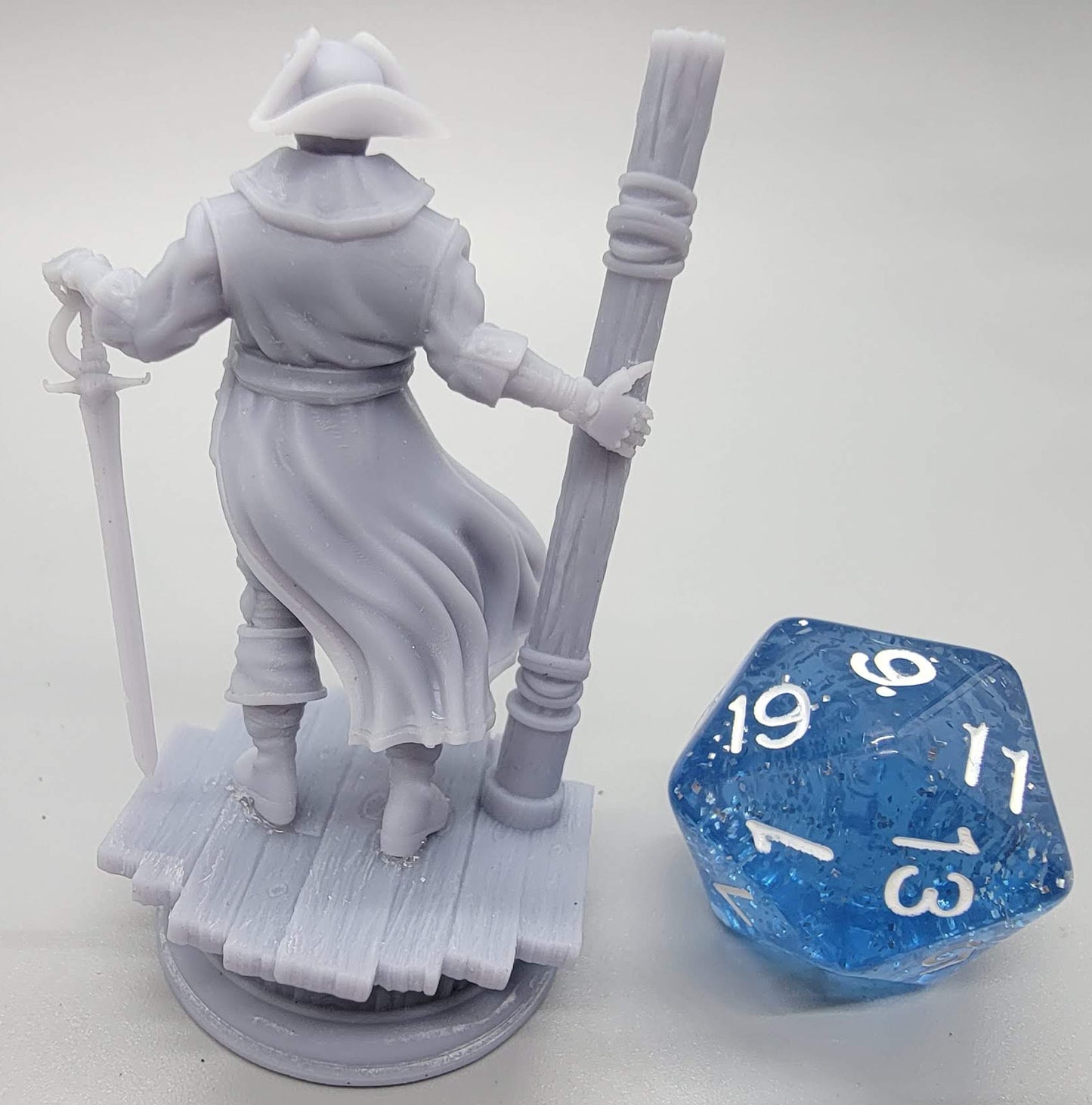 32mm Assembled variant of Harvold Blue Eyes Stalson - Soulforged Swashbuckler by D&K Custom Prints