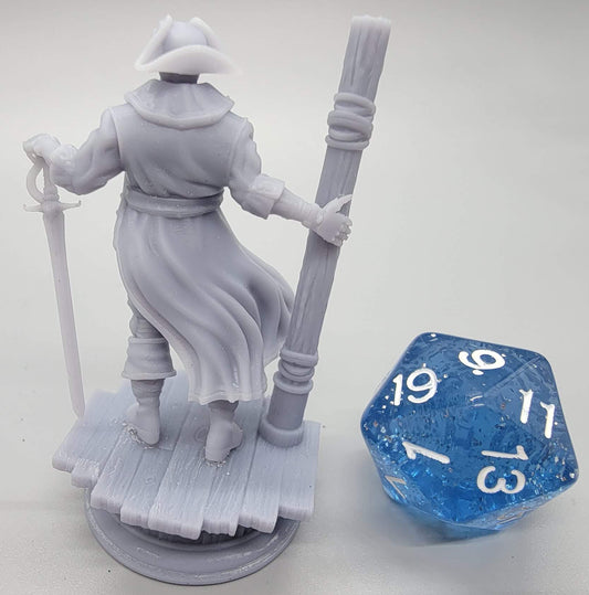 32mm Assembled variant of Harvold Blue Eyes Stalson - Soulforged Swashbuckler by D&K Custom Prints