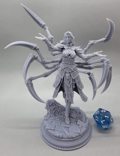 75mm Variant Assembled by D&K Custom Prints – Dirthana of the Void’s Embrace – Ascended Spider Sorceress