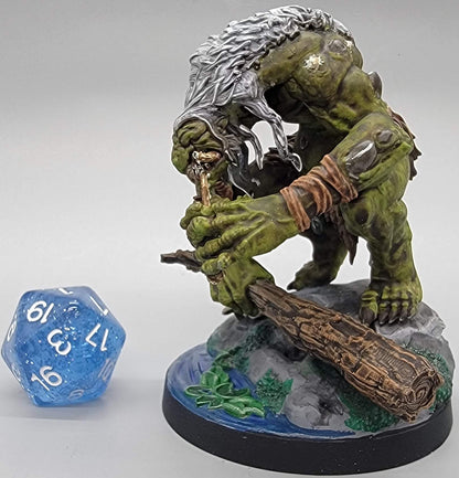 Hag Cursed Troll commissioned paint by D&K Custom Prints (warts as spiders sacs)