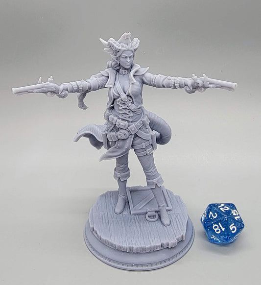 Trixie “Sureshot” Kelpie - Pirate Tiefling Gunslinger