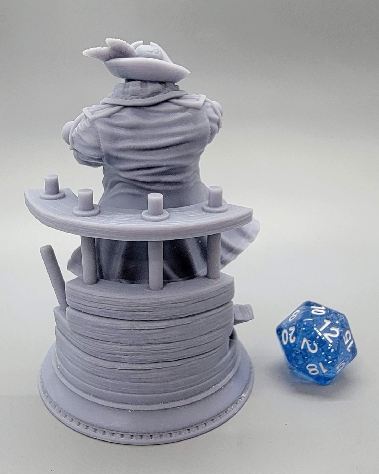 75mm Assembled Option Baradin Blackbeard - Captain of the Gilded Seahorse by D&K Custom Prints