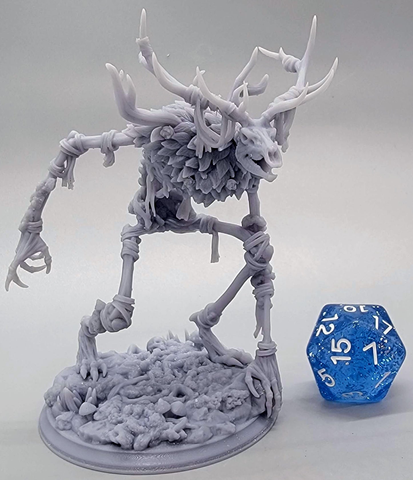32mm Beinvættr – Bone Wendigo printed and assembled by D&K Custom Prints