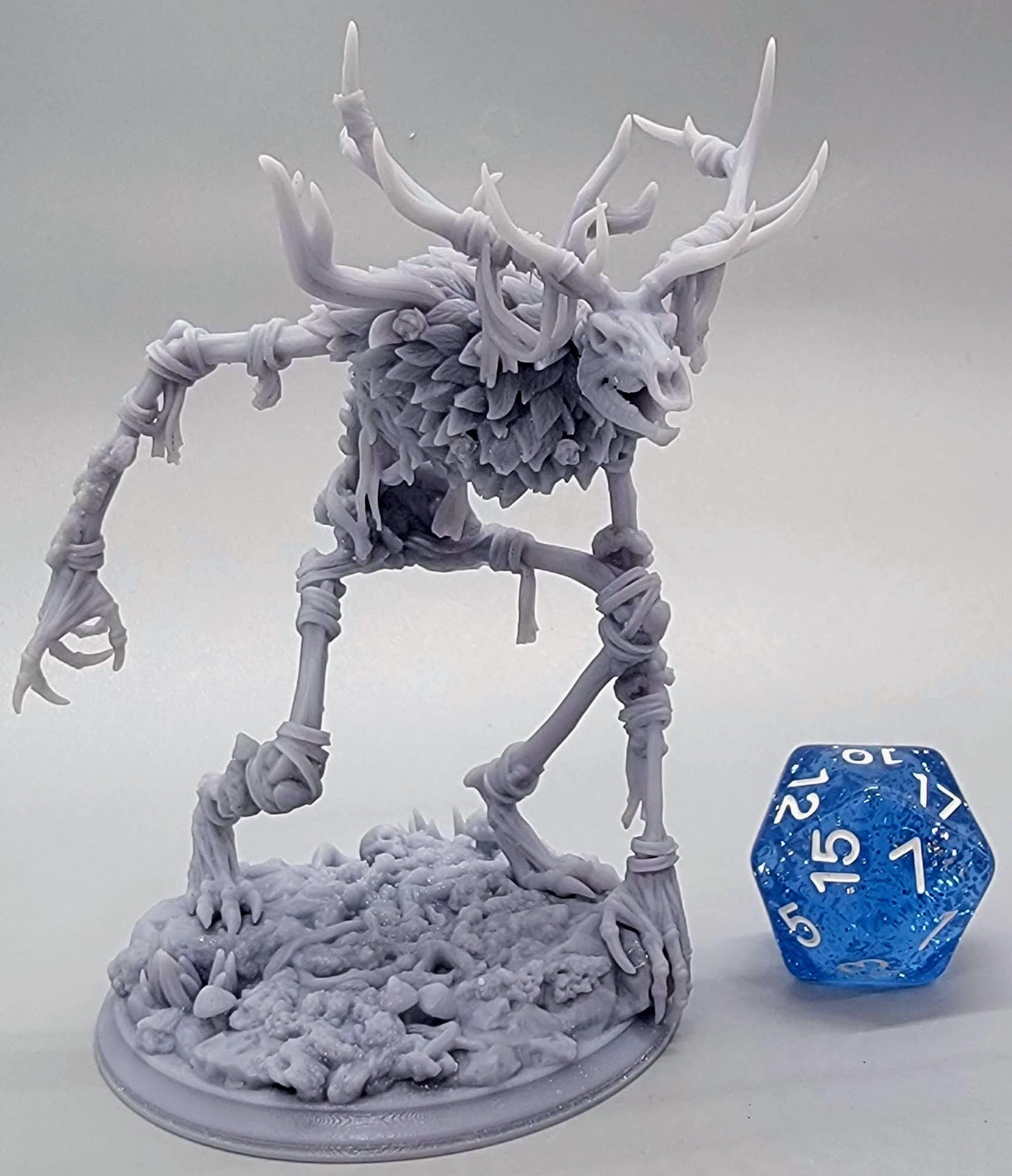32mm Beinvættr – Bone Wendigo printed and assembled by D&K Custom Prints
