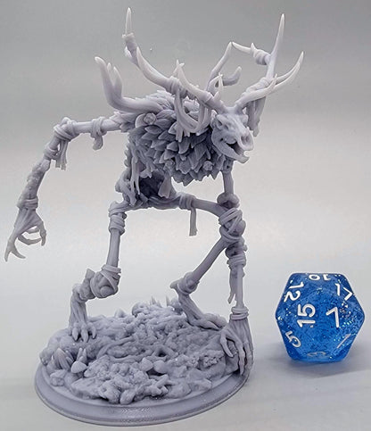 32mm Beinvættr – Bone Wendigo printed and assembled by D&K Custom Prints