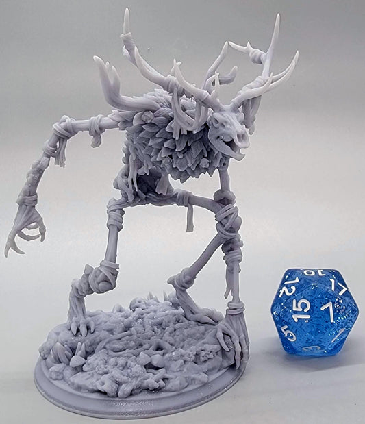 32mm Beinvættr – Bone Wendigo printed and assembled by D&K Custom Prints