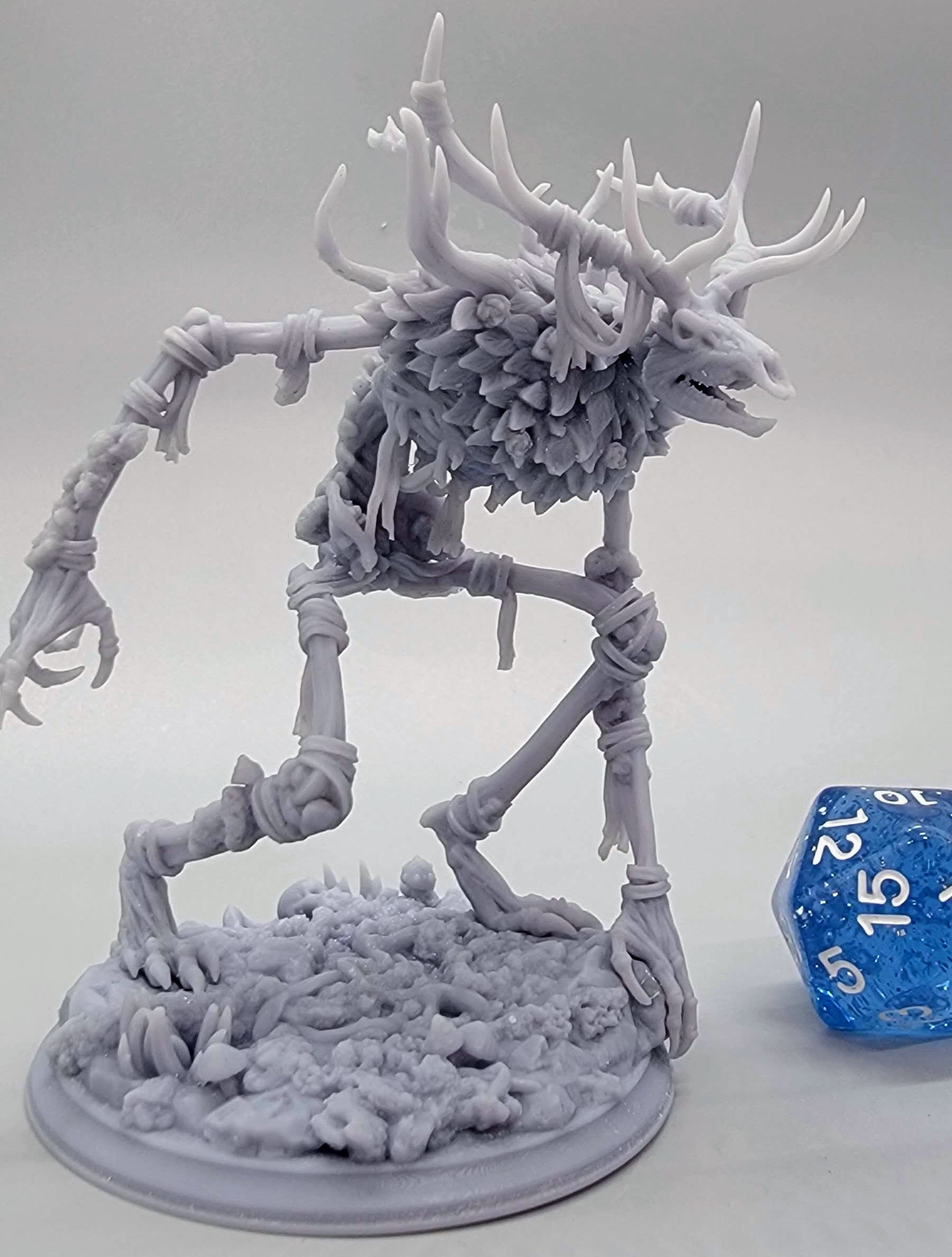 32mm Beinvættr – Bone Wendigo printed and assembled by D&K Custom Prints