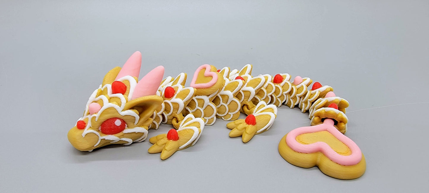 Heart Cookie Dragons – Articulated Dragon Toy Flexible Fidget PLA