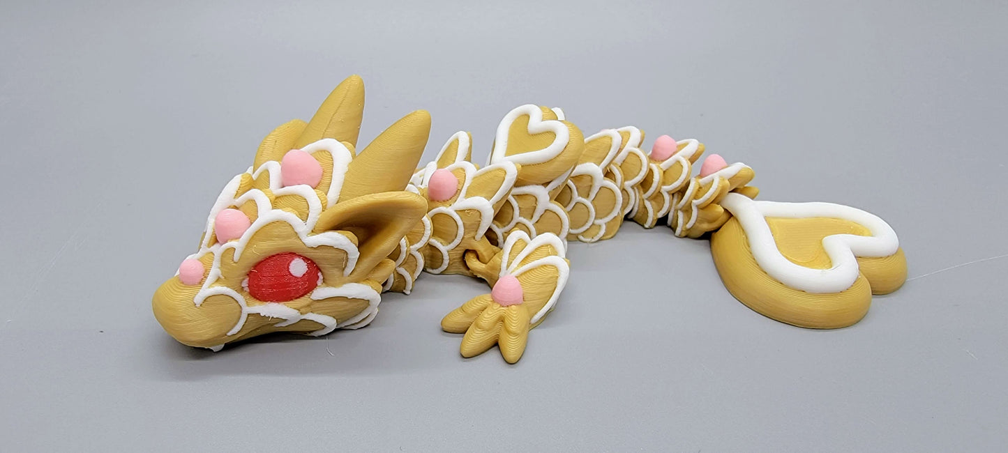 Heart Cookie Dragons – Articulated Dragon Toy Flexible Fidget PLA