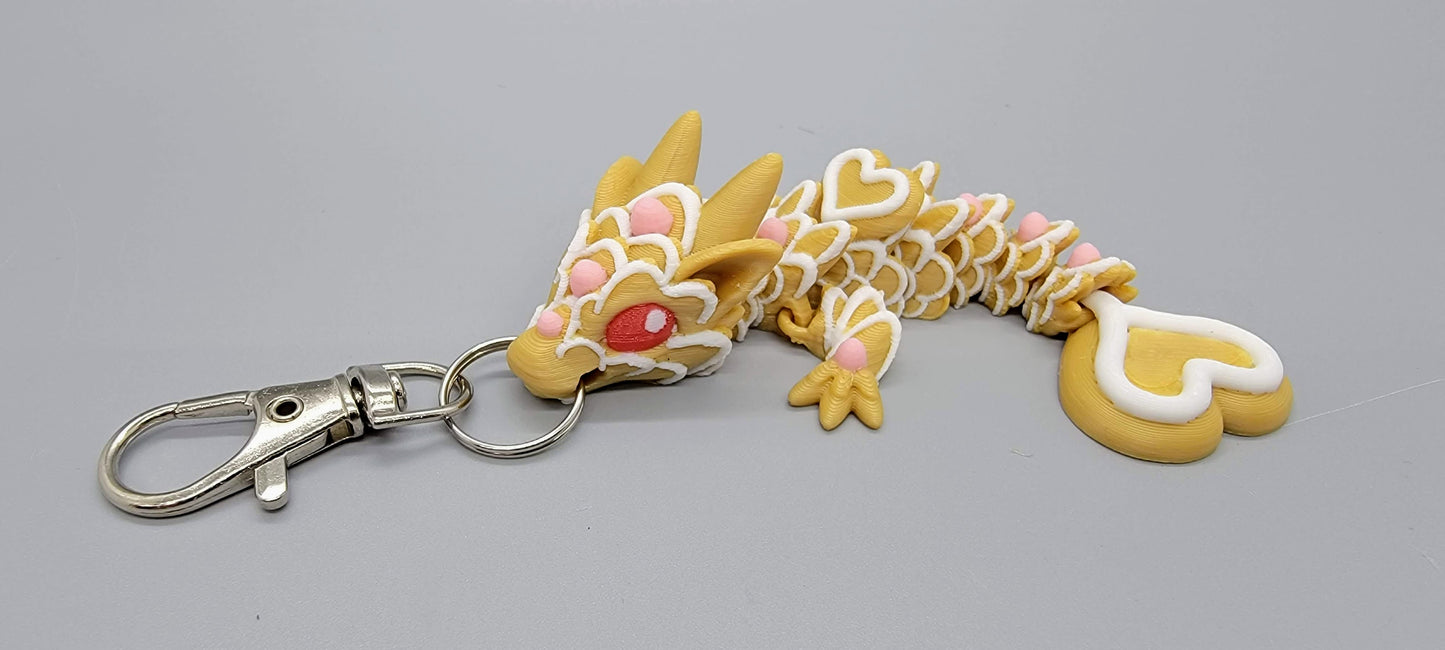Heart Cookie Dragons – Articulated Dragon Toy Flexible Fidget PLA