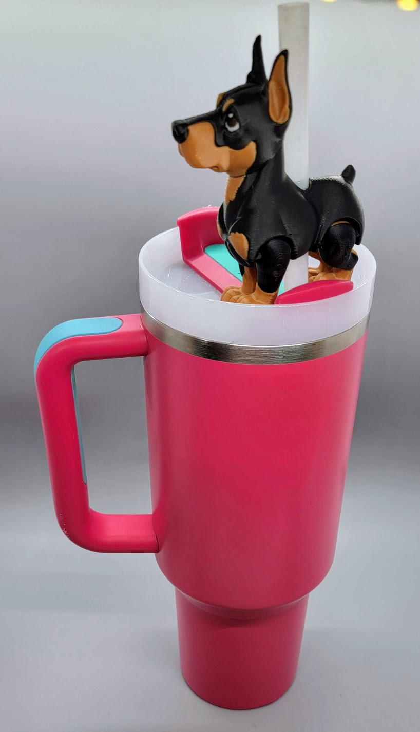 Articulated Chibi Doberman Toy