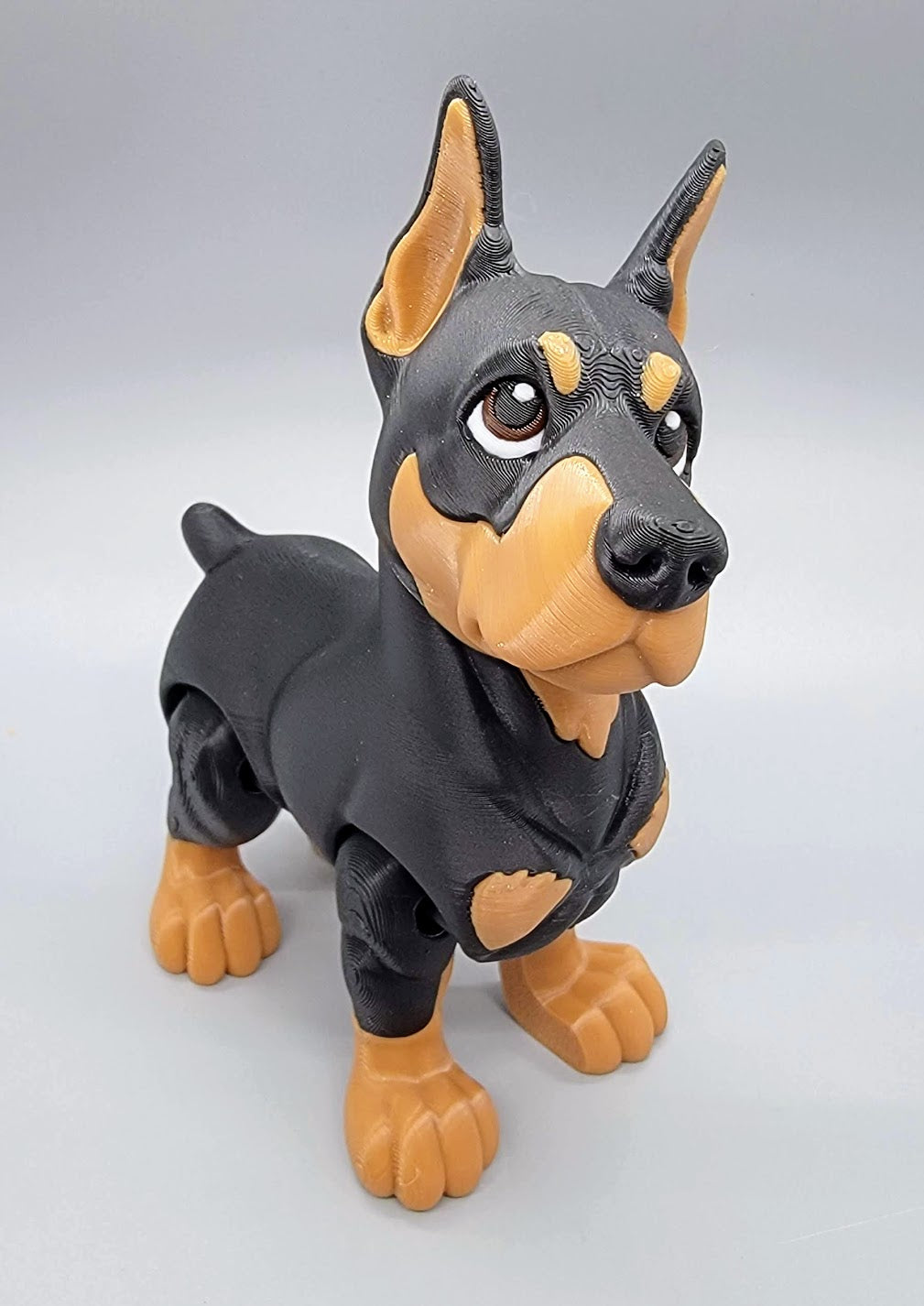 Articulated Chibi Doberman Toy