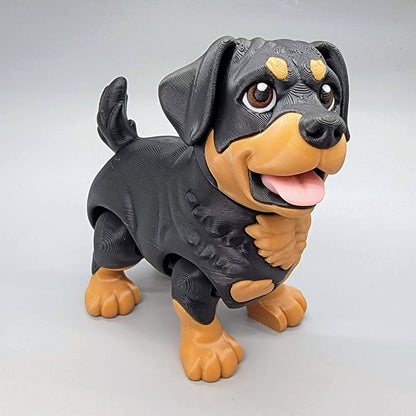 Articulated Chibi Rottweiler Toy