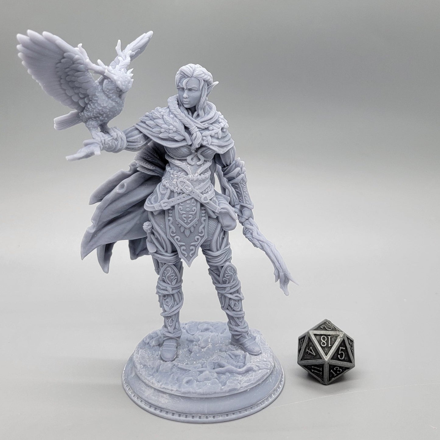Jesmira the Jaded Elf Feywalker | 32mm & 75mm Resin Miniature | DM Stash