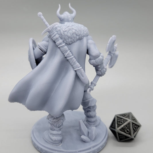Kreyvos Barbarian Resin Miniature | 32mm & 75mm Scale | PRIMAL Collectibles
