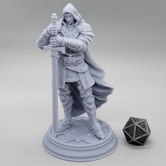 Visage: The Faceless Knight | 32mm & 75mm Resin Miniature | DM Stash